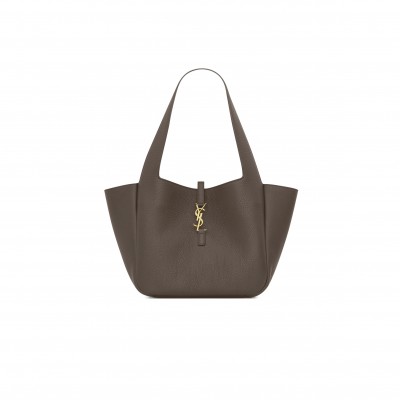 YSL LE 5 À 7 SMALL BEA IN GRAINED LEATHER 779029 (28*23*13cm) YSL LE 5 À 7 SMALL BEA IN GRAINED LEATHER 779029 (28*23*13cm)